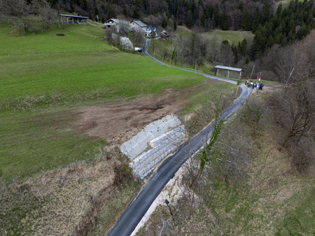Odprtje saniranega plazu in ceste Špitalič Dolina (21)